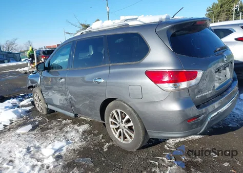 2015 Nissan Pathfinder S z USA, uszkodzony, nr VIN 5N1AR2MM5FC649749